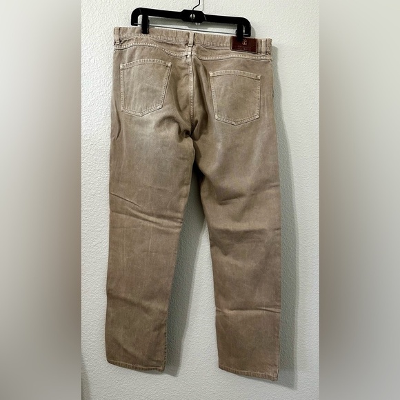 Brunello Cucinelli Tan Khaki 5 pkt. jean IT54 US 38 - Picture 2 of 12
